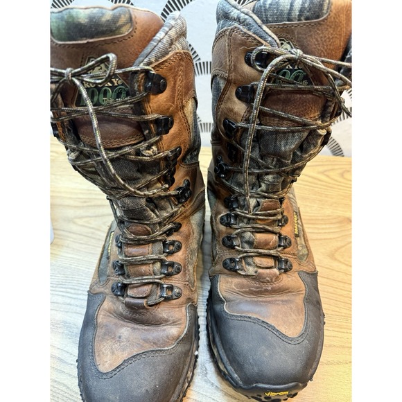 Rocky Gore-Tex Camo Brown Leather 1000g Thinsulate Winter Boots Men\'s Size‎ 8.5 main image 8